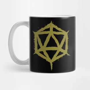 Chaotic Gold Dice - D20 for roleplayers Mug